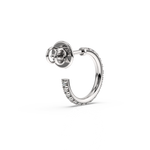 Load image into Gallery viewer, 0.42 ct Lab Grown Diamond Arc Hoops Earrings by Stefee