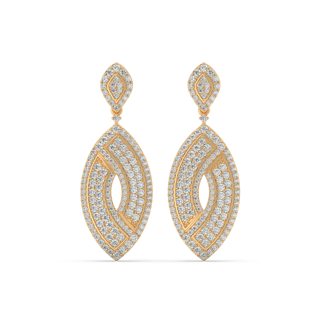 Bright Charms Lab Grown Diamond Drop Earrings by Stefee Jewels