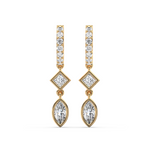 Load image into Gallery viewer, Glittering Grace Lab Grown Diamond Drop Earrings by Stefee Jewels
