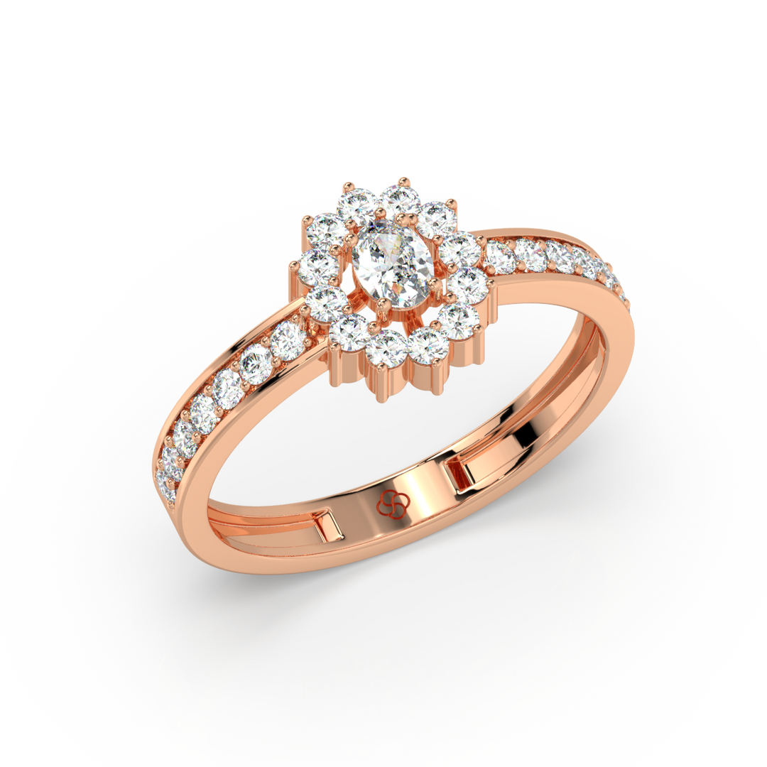 Radiant Engagement Lab Grown Diamond  Ring by Stefee Jewels