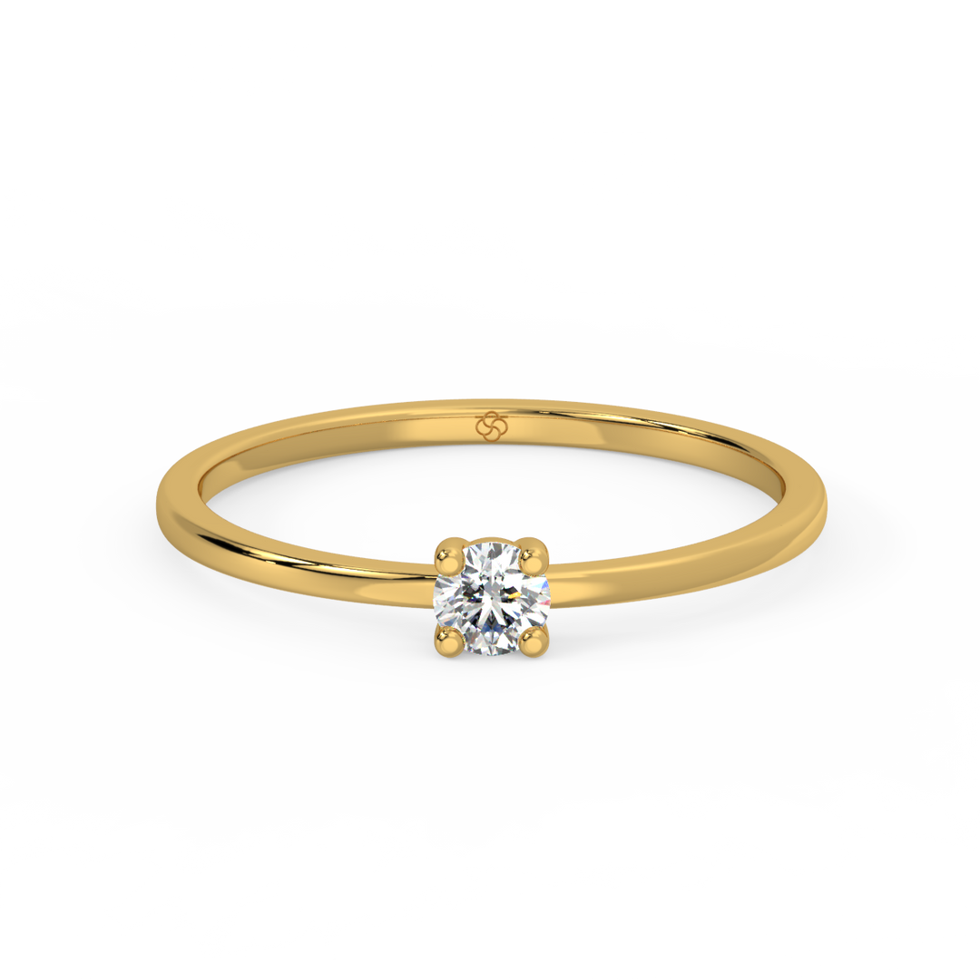 Tiny Diamond Lab Grown Diamond Ring by Stefee Jewels