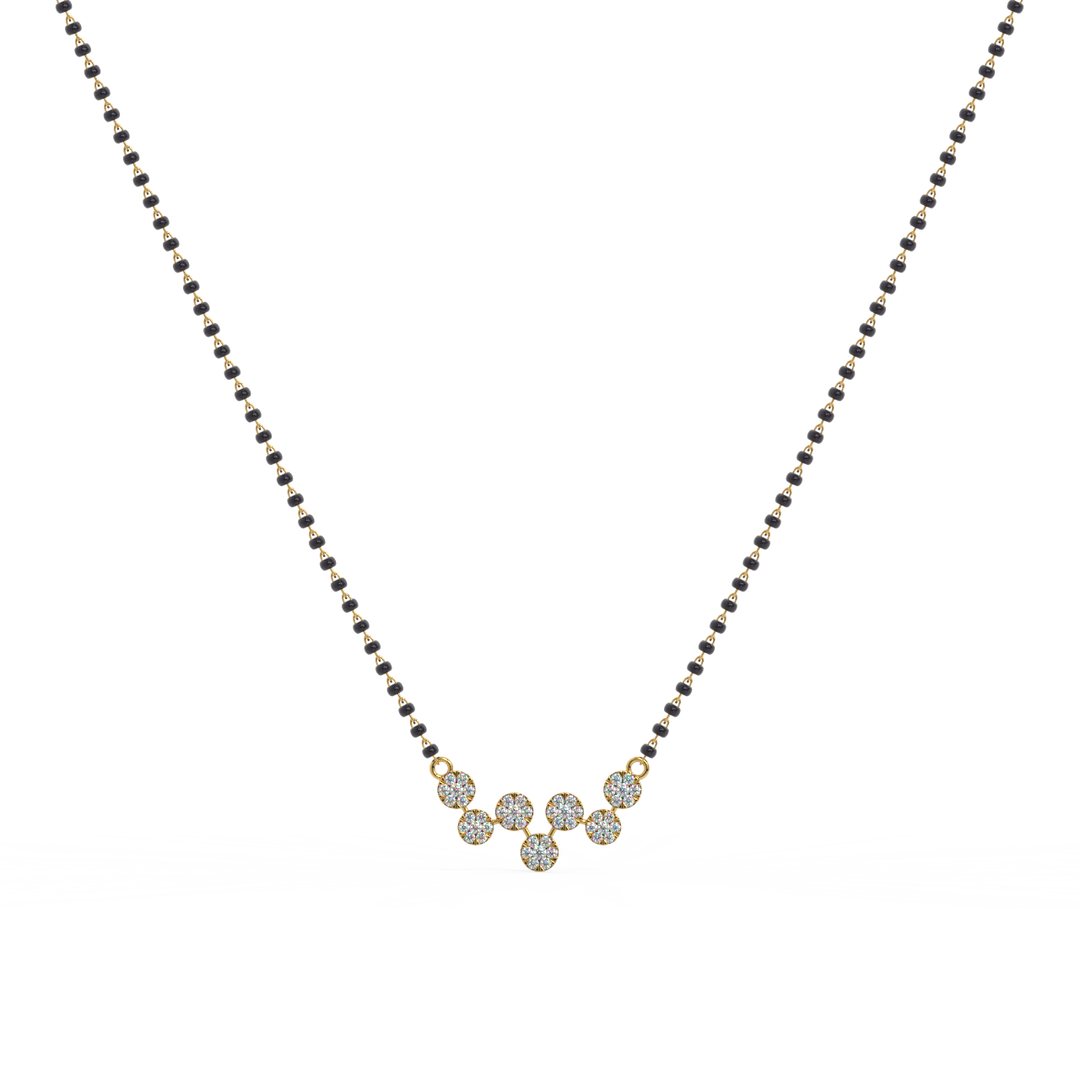 7 Vows Lab Grown Diamond Mangalsutra by Stefee Jewels