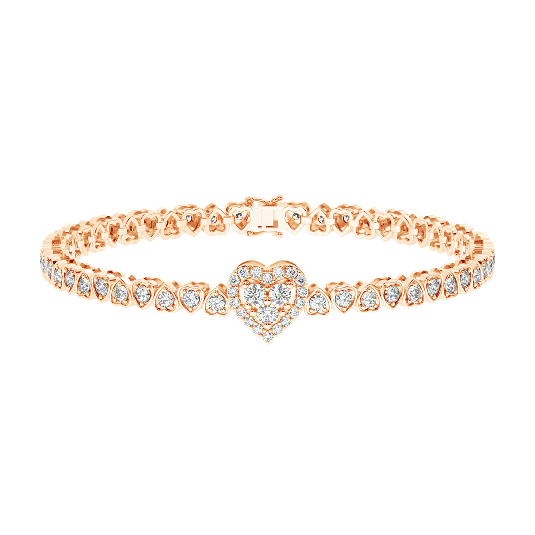 Delicate  Lab Grown Diamond Bracelet by Stefee Jewels