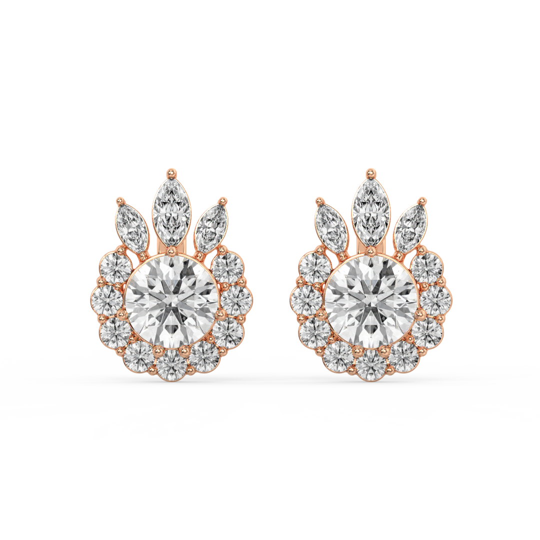 Chic Everyday Diamond Pedant & Earrings by Stefee Jewels