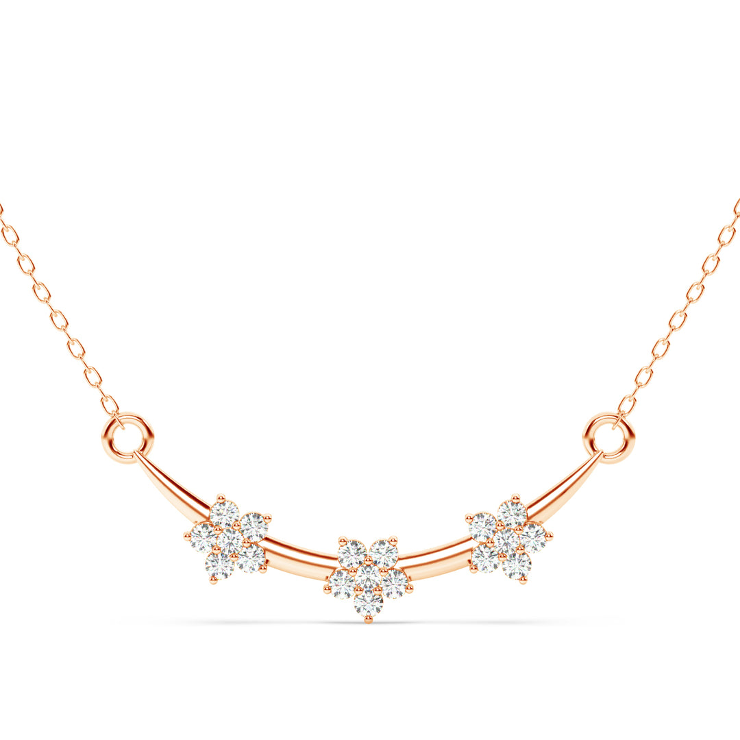 Elegant Blossom Lab Grown Diamond Mangalsutra by Stefee Jewels