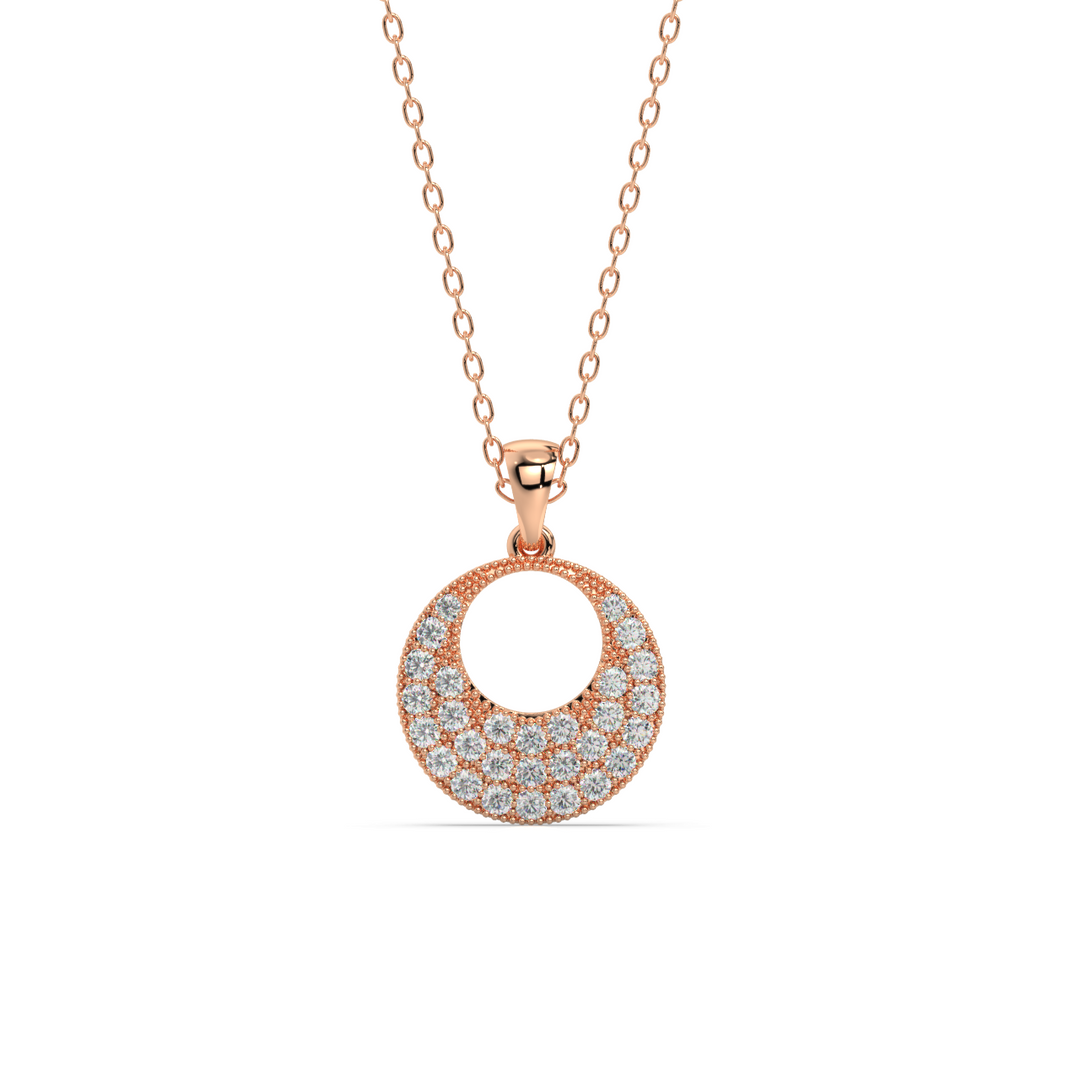 Pure Essence Lab Grown Diamond  Pendant Set by Stefee Jewels