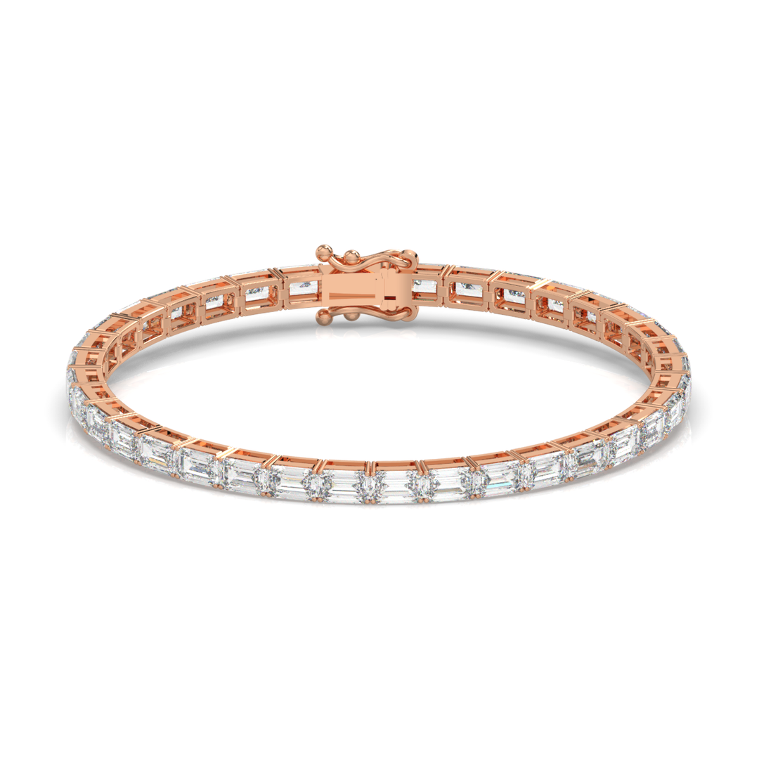 Radiant Lab Grown Diamond Tennis Bracelets by Stefee Jewels