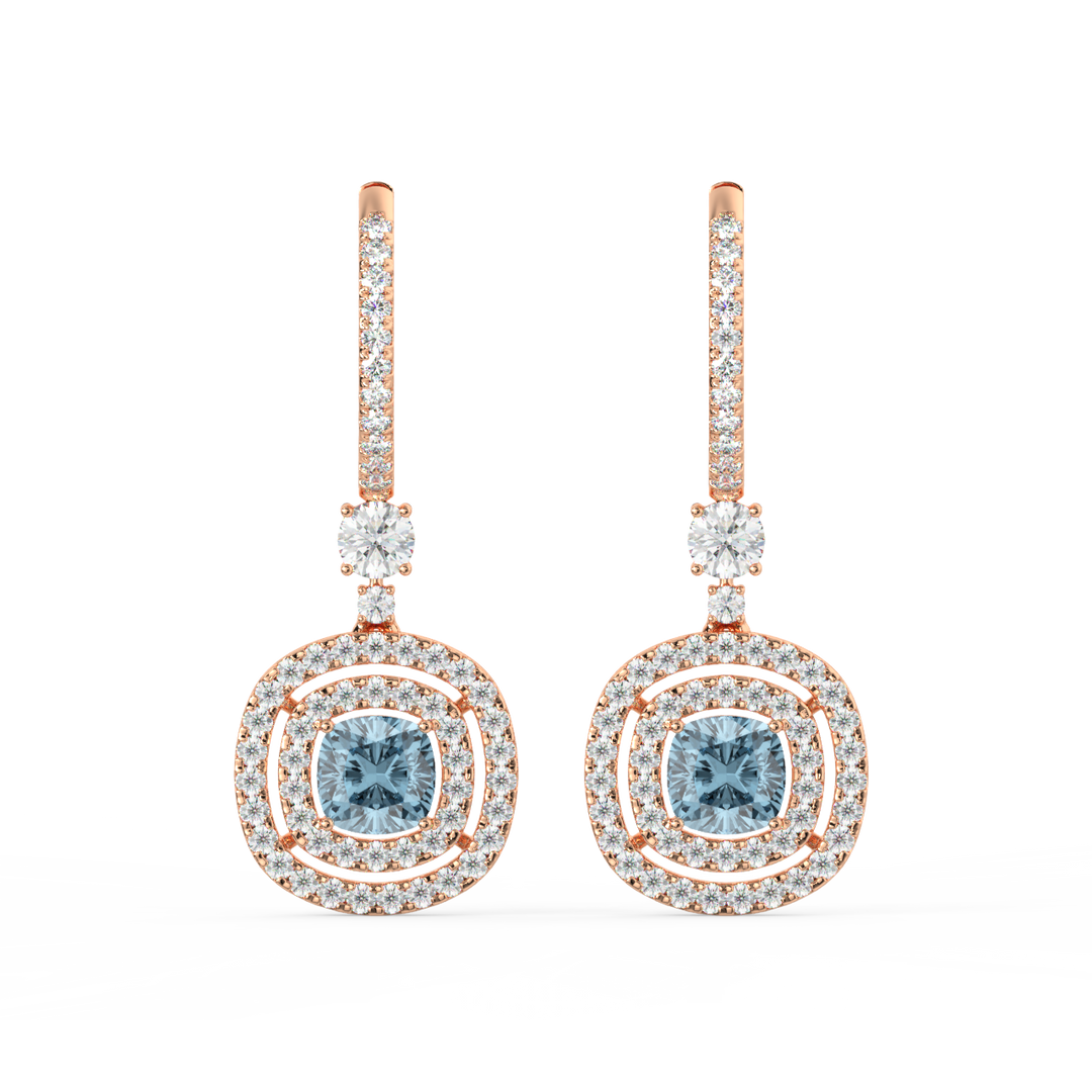 Shine Gem Hoop Earrings By Stefee Jewels