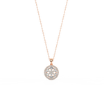 Load image into Gallery viewer, Glitzy Floral Lab Grown Diamond  Pendant Set by Stefee Jewels