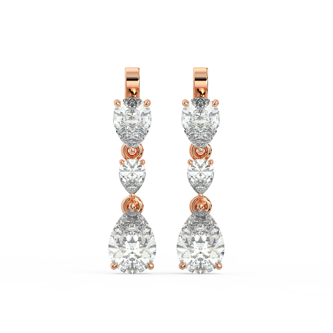 Double Halo Lab Grown Diamond  Studs By Stefee Jewels