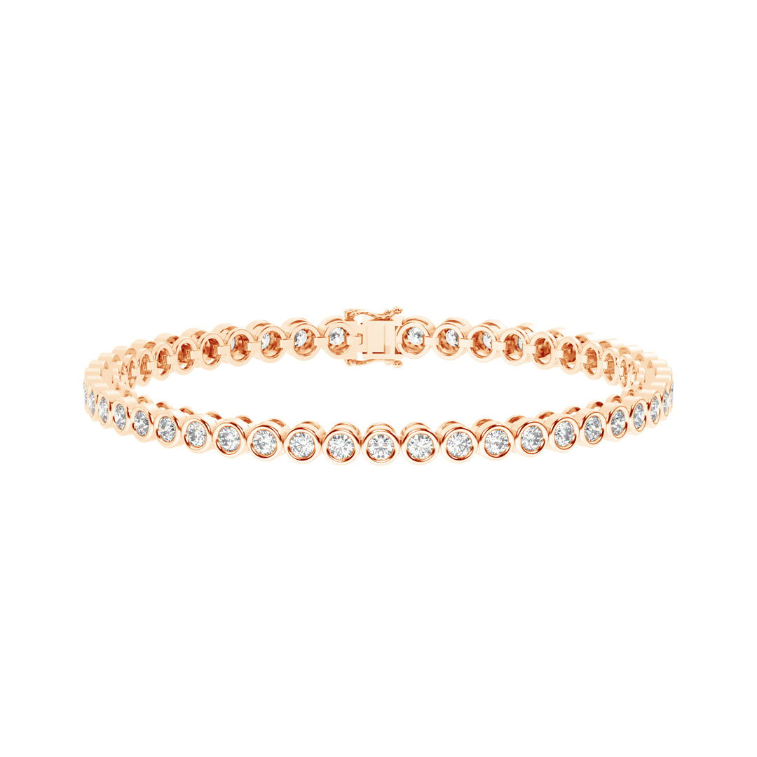 Minimalist Lab Grown Diamond Bracelet by Stefee Jewels