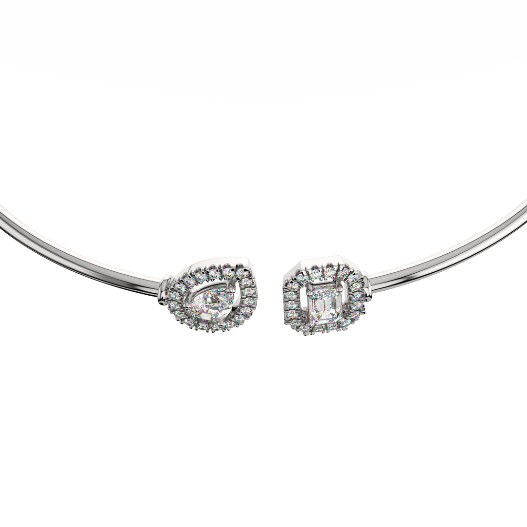 Geometric Lab Grown Diamond Bracelet by Stefee