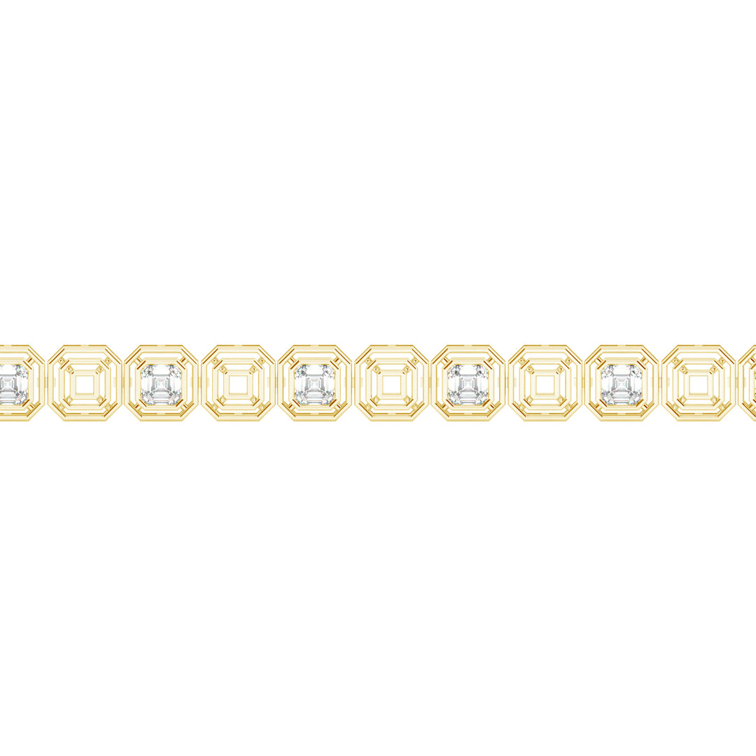 Bridal  Lab Grown Diamond Bracelet with sparkling  by Stefee Jewels