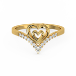 Load image into Gallery viewer, The Heart   Lab Grown Diamond Ring by Stefee Jewels
