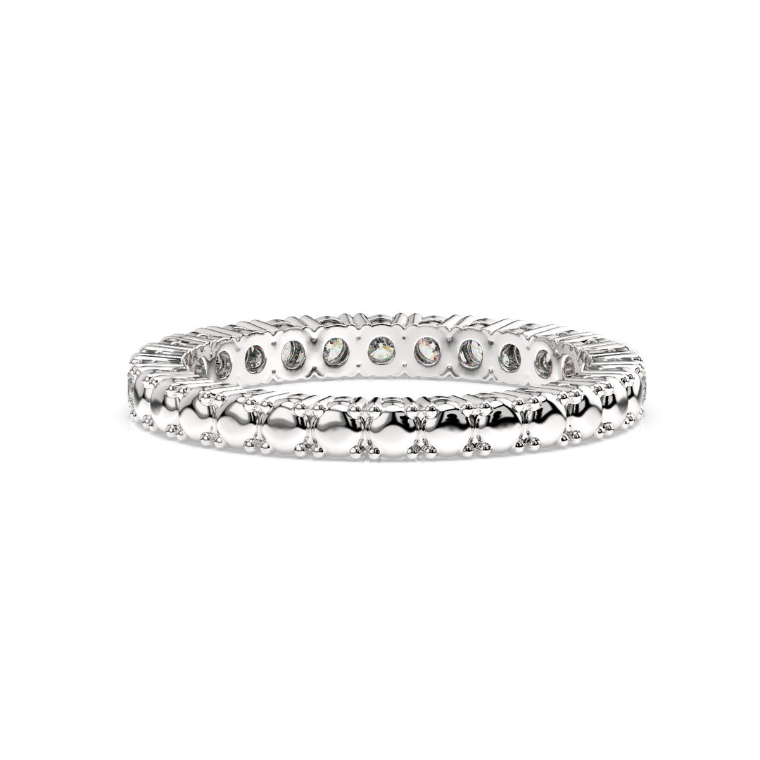 Small Petite Brilliant Round Band Lab Grown Diamond  Ring by Stefee Jewels
