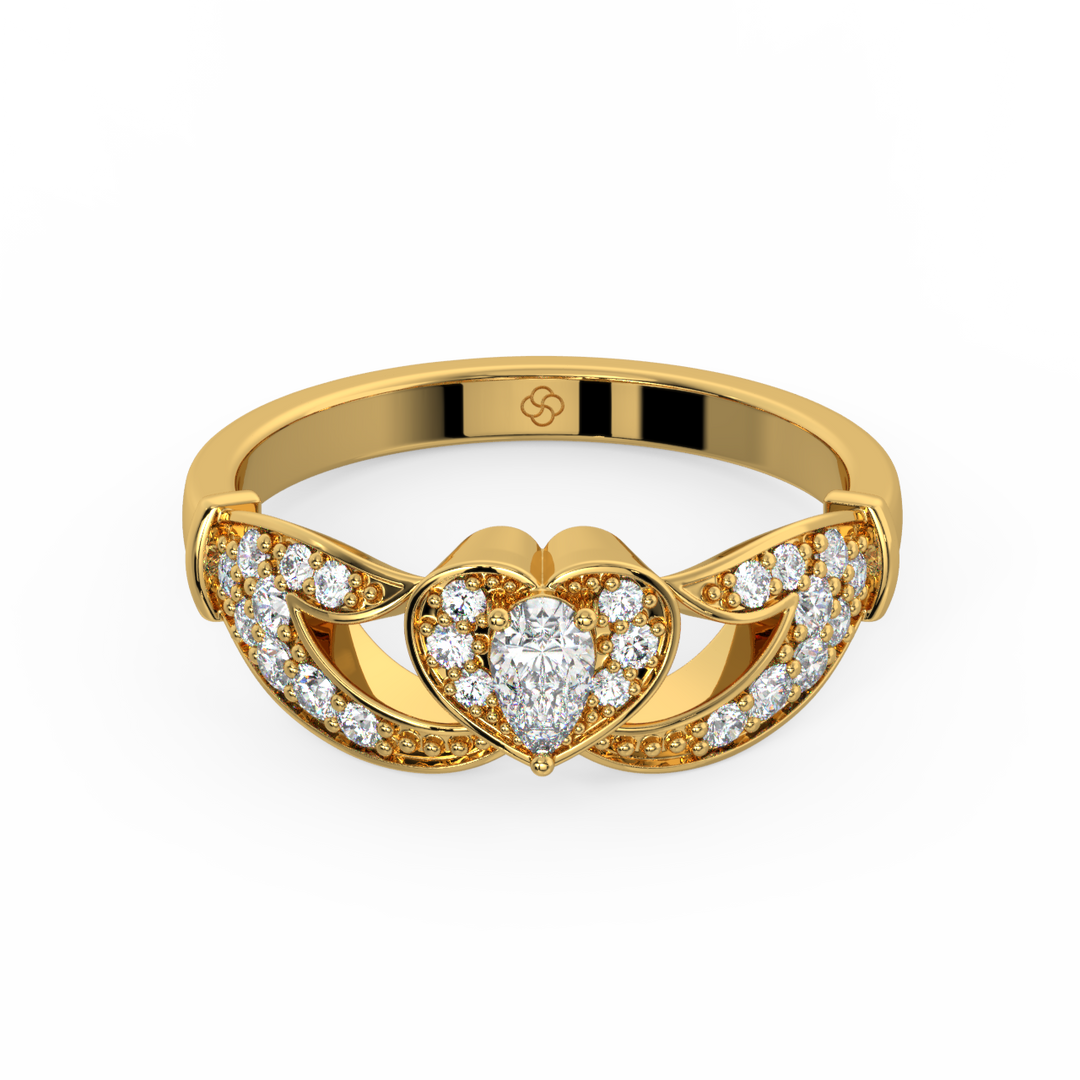 The Crown Lab Grown Diamond Wedding Ring by Stefee Jewels