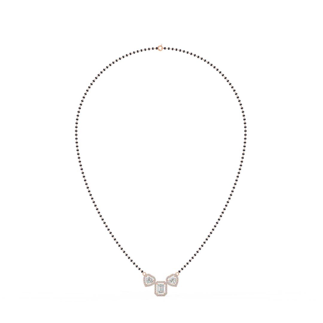 Contemporary Lab Grown Diamond Mangalsutra by Stefee Jewels