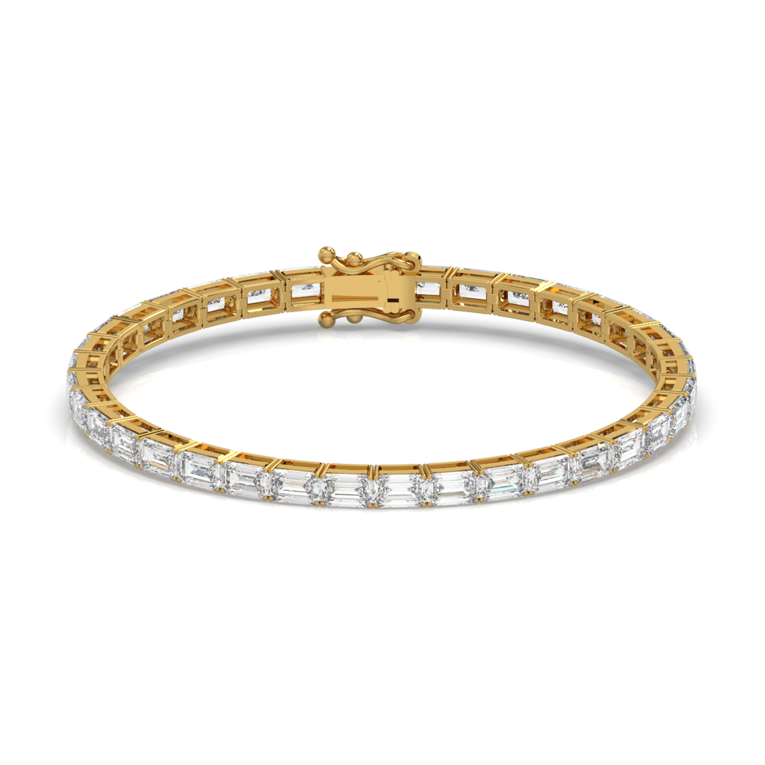 Radiant Lab Grown Diamond Tennis Bracelets by Stefee Jewels