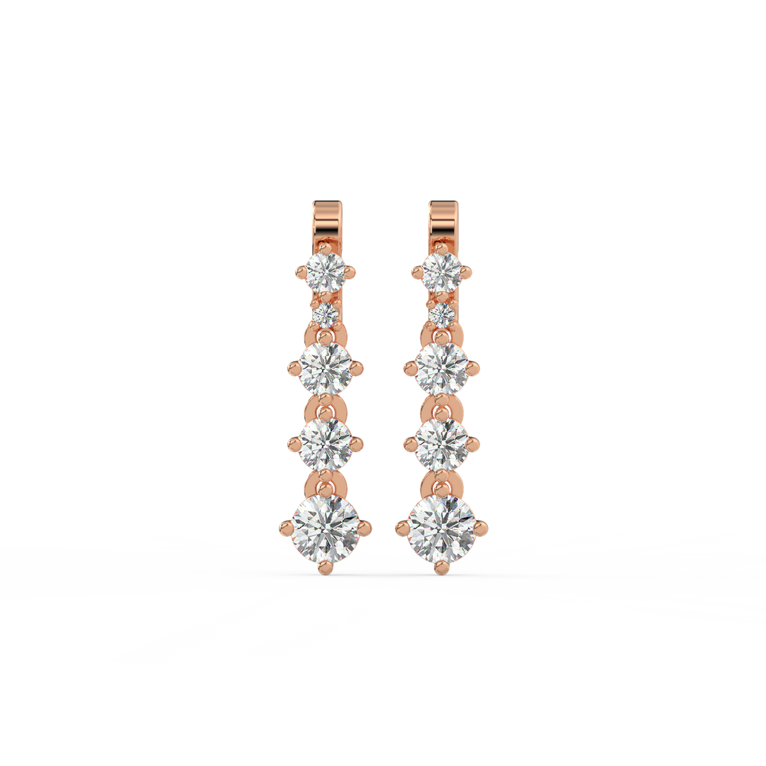 111 Lab Grown Diamond Studs Earrings by Stefee