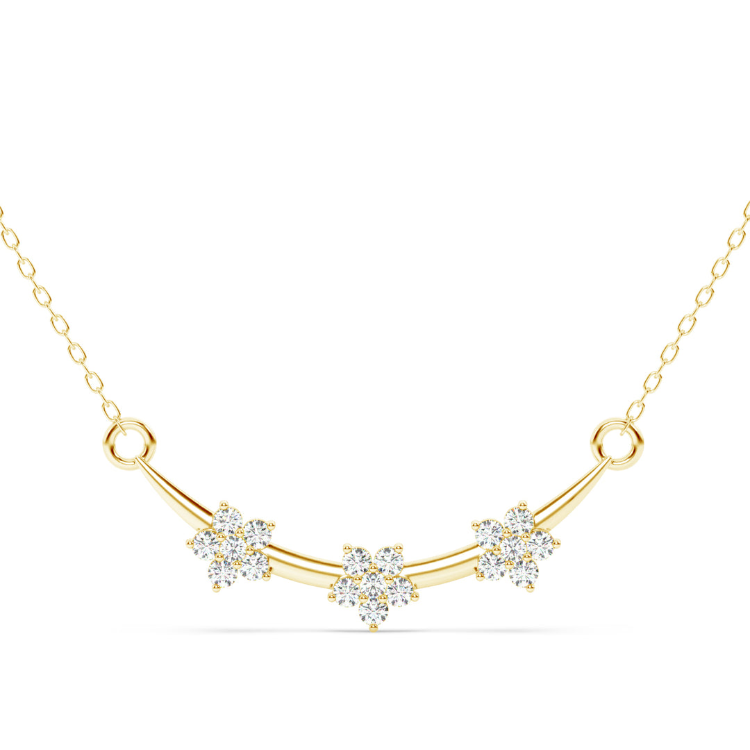 Elegant Blossom Lab Grown Diamond Mangalsutra by Stefee Jewels
