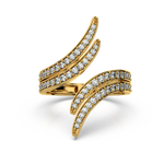 Load image into Gallery viewer, Swirl  Lab Grown Diamond Ring by Stefee Jewels
