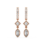 Load image into Gallery viewer, Glittering Grace Lab Grown Diamond Drop Earrings by Stefee Jewels
