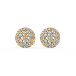 Load image into Gallery viewer, Glitzy Floral Lab Grown Diamond  Pendant Set by Stefee Jewels
