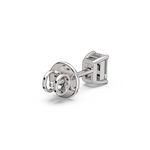 Load image into Gallery viewer, Solitaire Emerald Lab Grown Diamond Studs Earrings by Stefee