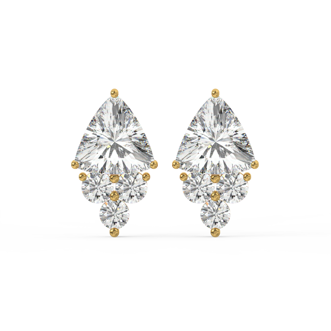 Classic Sparkle Lab Grown Diamond Stud Earrings by Stefee Jewels