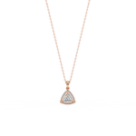Load image into Gallery viewer, Triangle Fiesta lab Grown Diamond  Pendant Set by Stefee Jewels