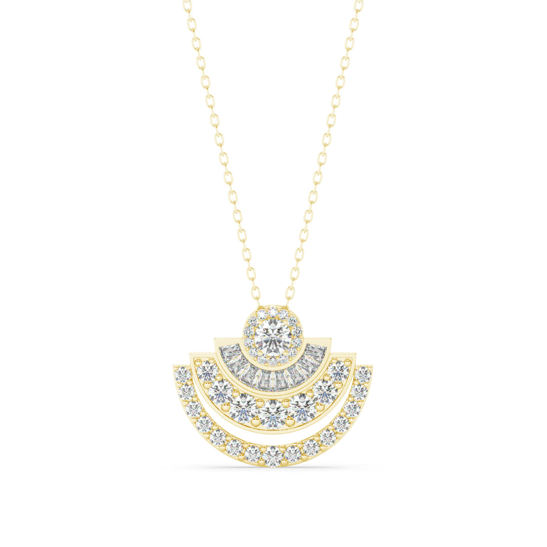 Moonshine Lab Grown Diamond Studded Pendants by Stefee Jewels