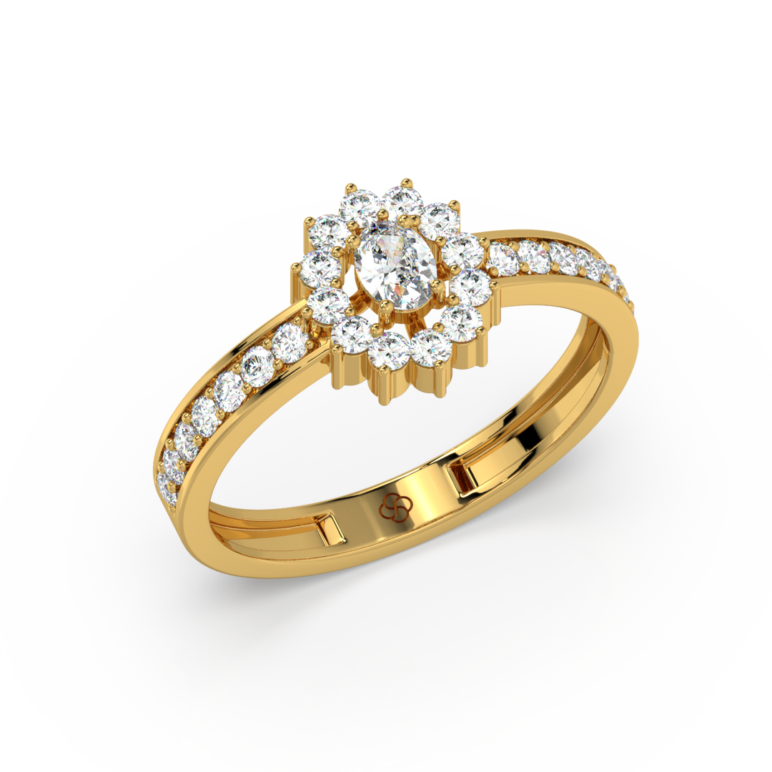 Radiant Engagement Lab Grown Diamond  Ring by Stefee Jewels