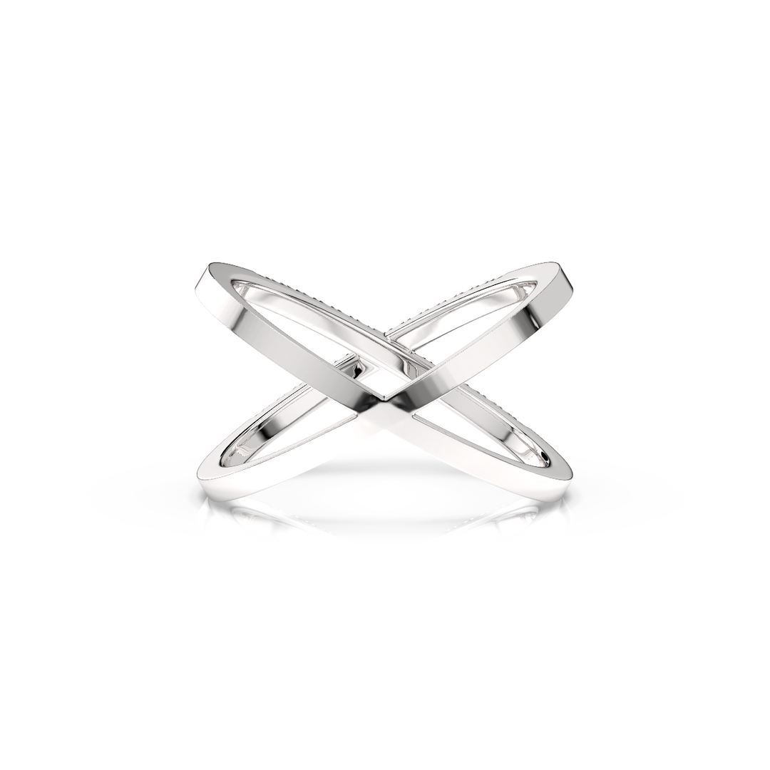 Signum Cross Lab Grown Diamond Ring by Stefee Jewels
