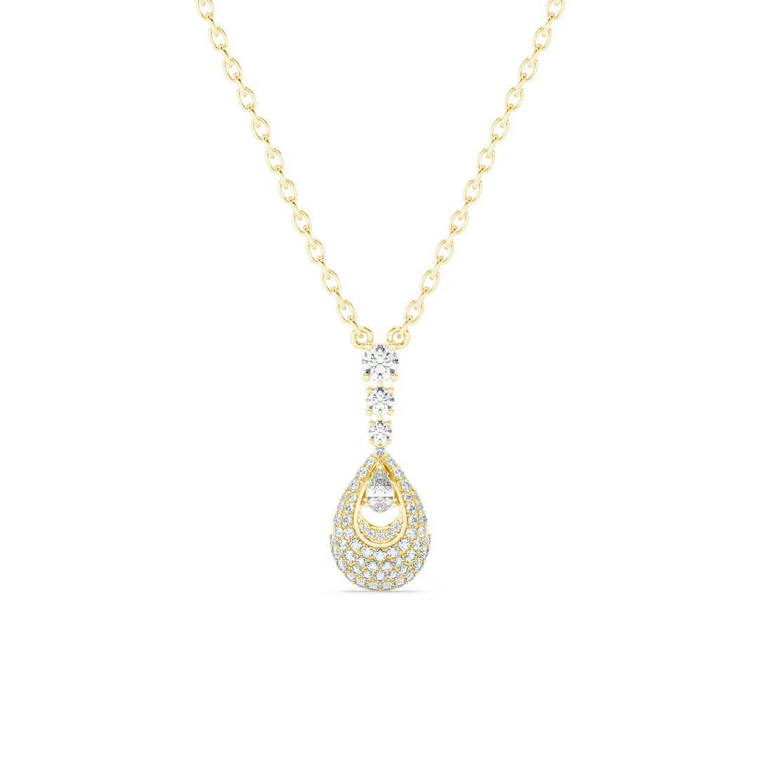 Queenly-Studden  Lab Grown Diamond  Pendant by Stefee Jewels