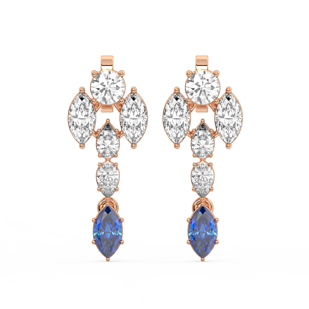 Bright Beginnings Lab Grown Diamond Drop Earrings by Stefee Jewels