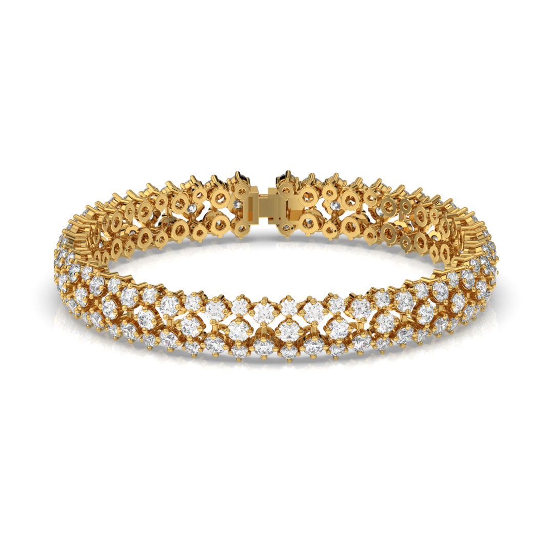 Gracefull Link Lab Grown Diamond Bracelet by Stefee Jewels