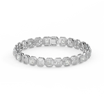 Load image into Gallery viewer, Bridal  Lab Grown Diamond Bracelet with sparkling  by Stefee Jewels
