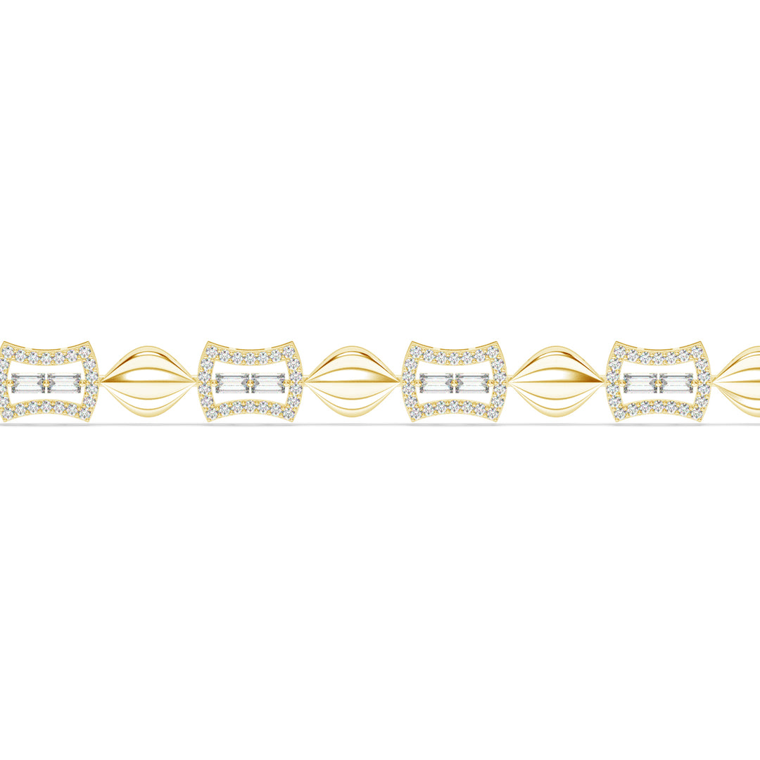 Minimalist Sparkle Lab Grown Diamond Chain Bracelet by Stefee Jewels