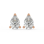 Load image into Gallery viewer, Solitaire Pear Lab Grown Diamond Studs Earrings by Stefee
