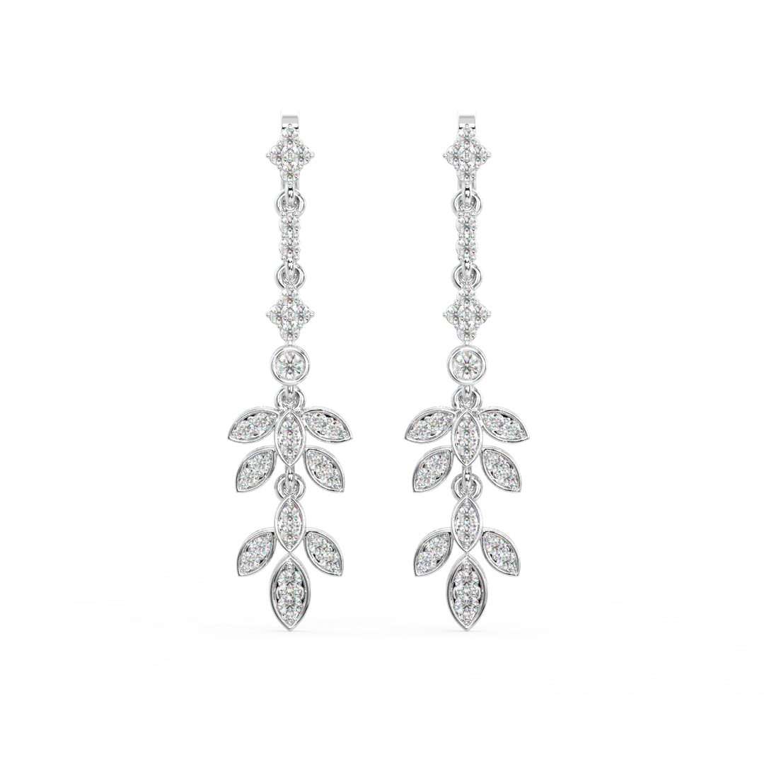 Brilliant Drift Lab Grown Diamond Drop Earrings by Stefee Jewels