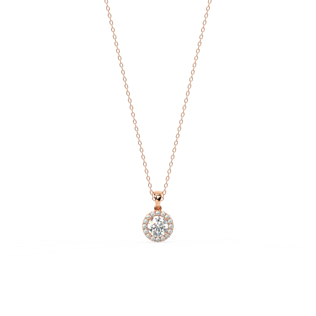Gleaming Stone Lab Grown Diamond  Pendant Set by Stefee Jewels