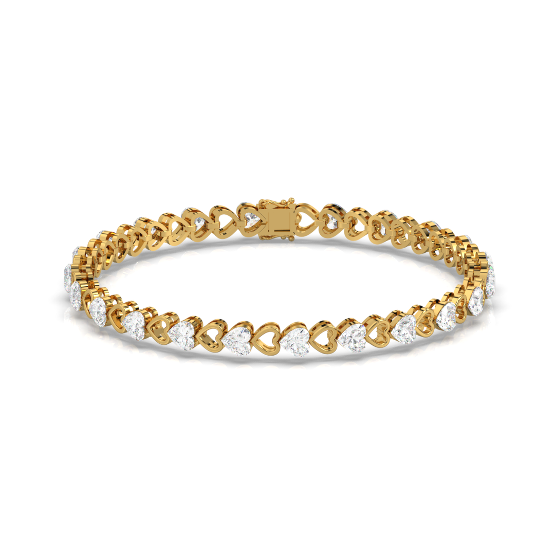 Abstract Beauty Lab Grown Diamond Bracelet by Stefee Jewels