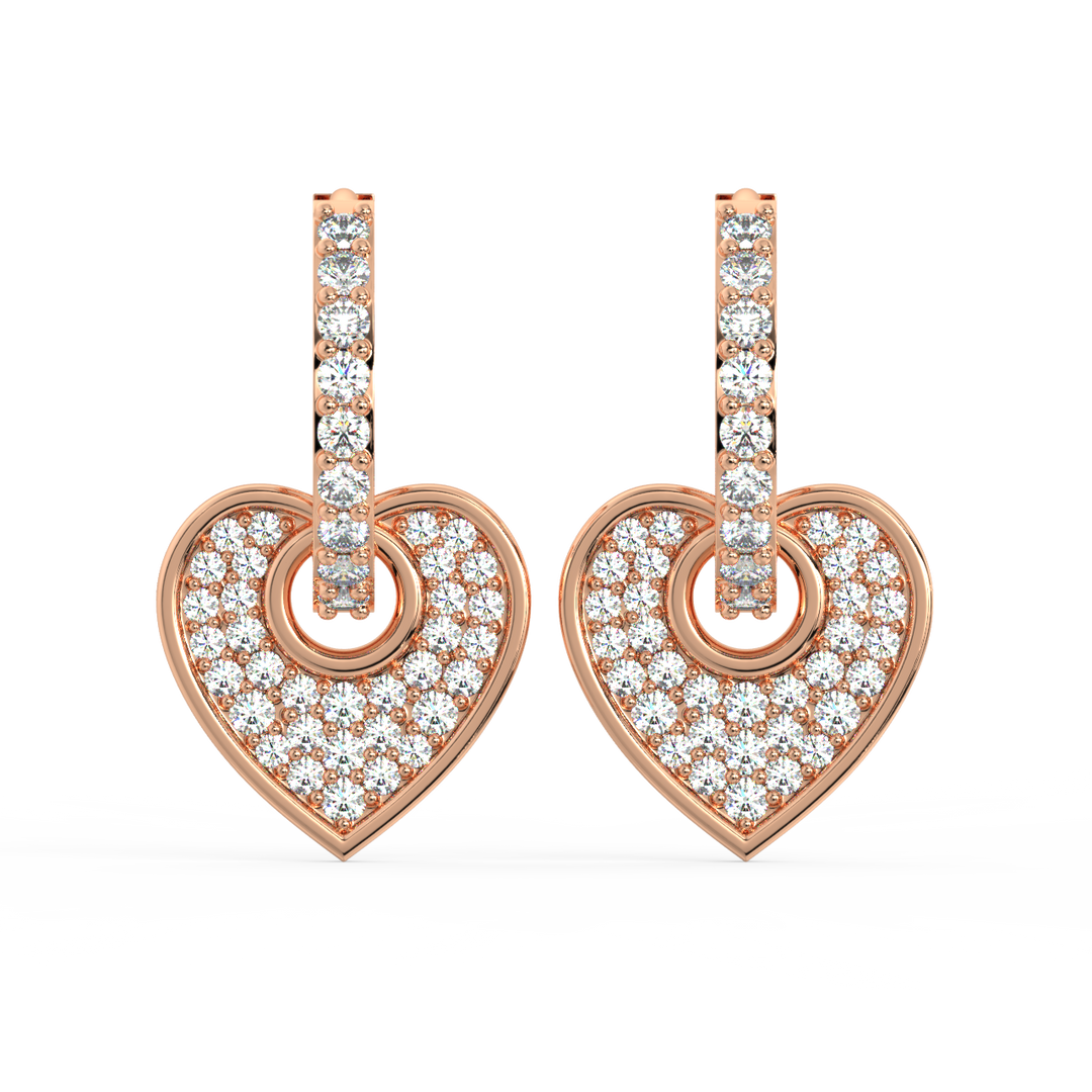 Dazzling Dreams Lab Grown Diamond Hoop Earrings by Stefee Jewels