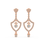 Load image into Gallery viewer, Sparkling Stars Lab Grown Diamond Drop Earrings by Stefee Jewels
