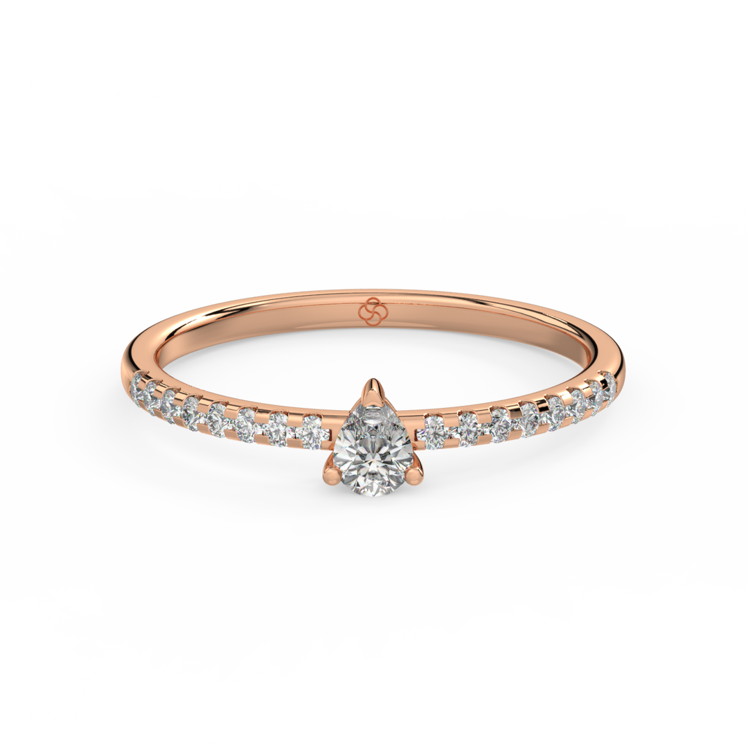 Novo Pink Lab Grown -Engagement Diamond Ring by Stefee Jewels