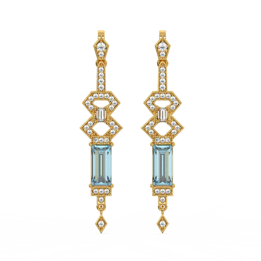 Pure Glow Lab Grown Diamond Drop Earrings by Stefee Jewels