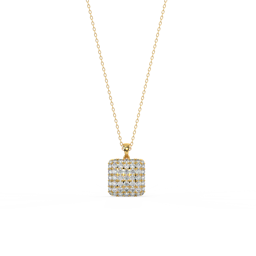 Imperial  Lab Grown Diamond Pendant Set by Stefee Jewels