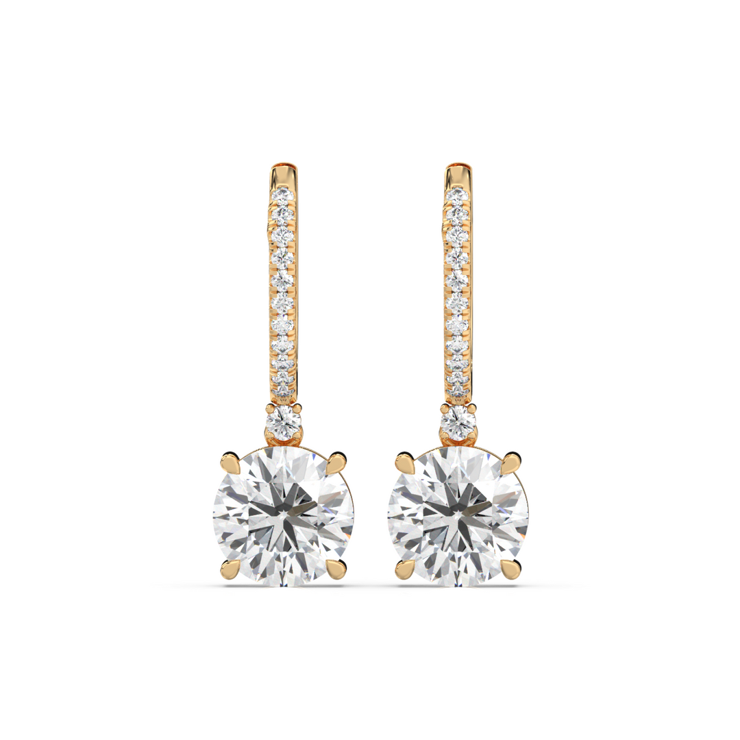 Classic  Lab Grown Diamond  Dangles By Stefee Jewels