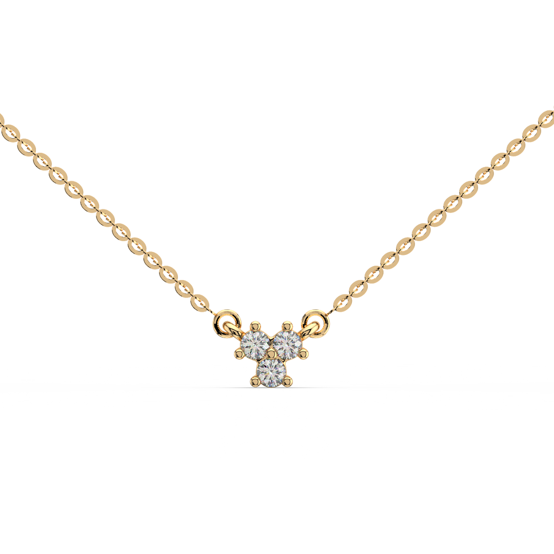 Mixed Cluster Lab Grown Diamond Pendant by Stefee