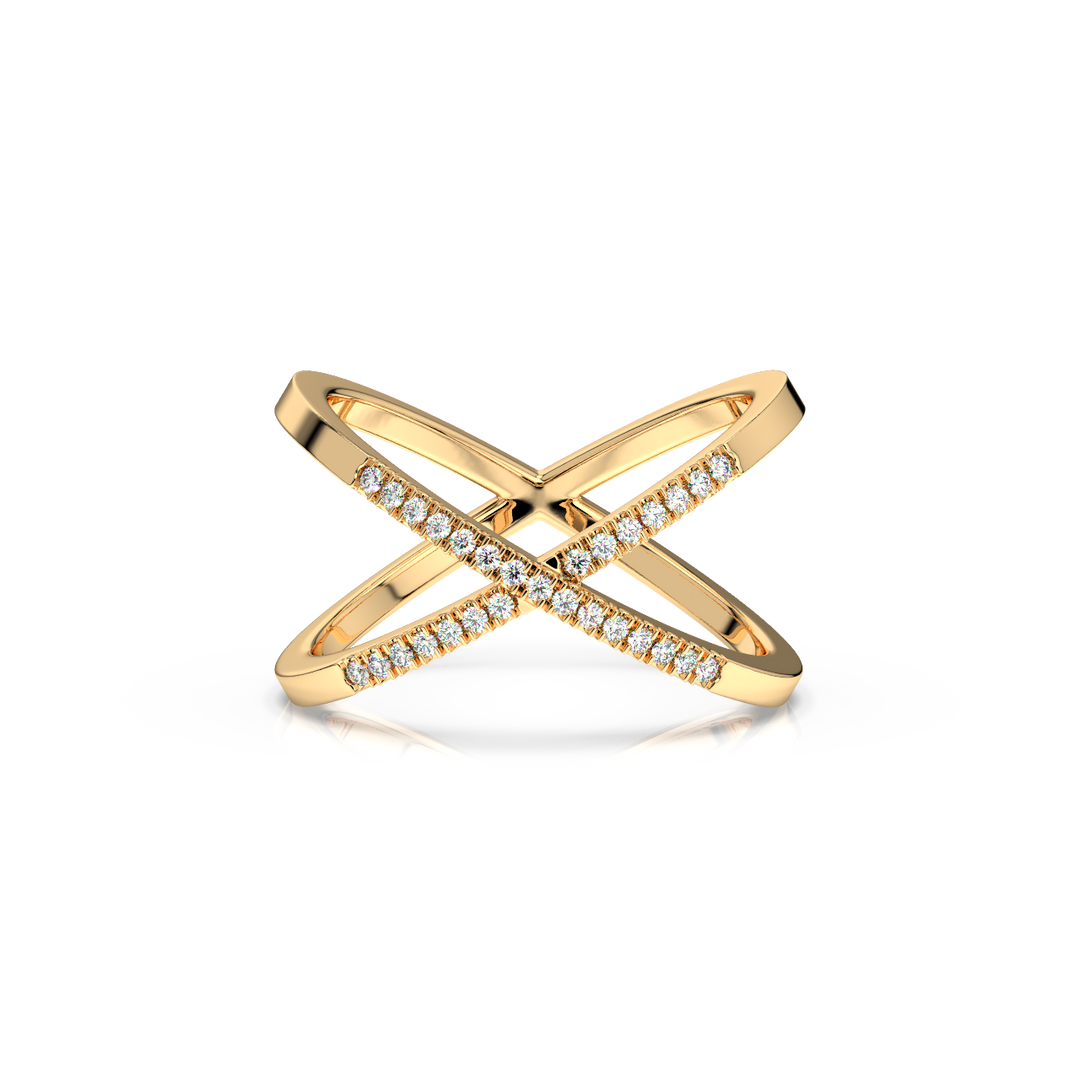 Signum Cross Lab Grown Diamond Ring by Stefee Jewels